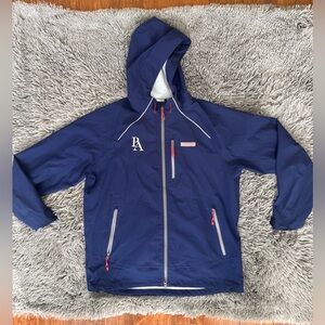 Vineyard Vines Men’s Performance Rain Jacket Hooded Windbreaker Navy SZ L Philly